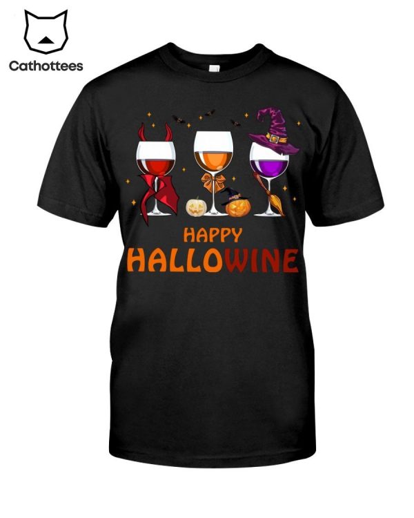 Happy Hallowine Cups Hot Trend T-Shirt