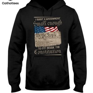I Want A Government Small Enough To Fit Inside The Constitution Hot Trend Hoodie