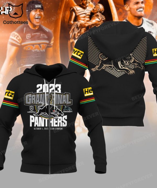 2023 Grand Final Panthers Mascot Design Black 3D Hoodie