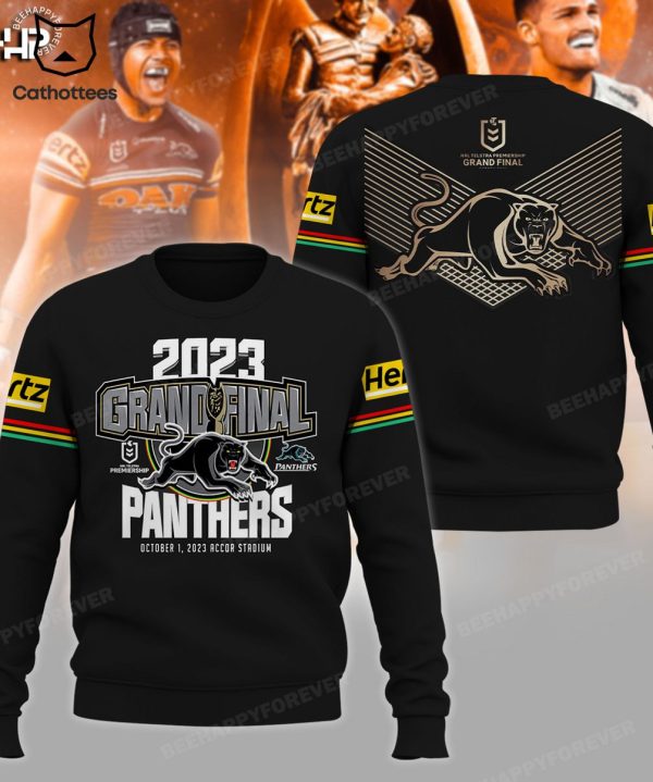 2023 Grand Final Panthers Mascot Design Black 3D Hoodie