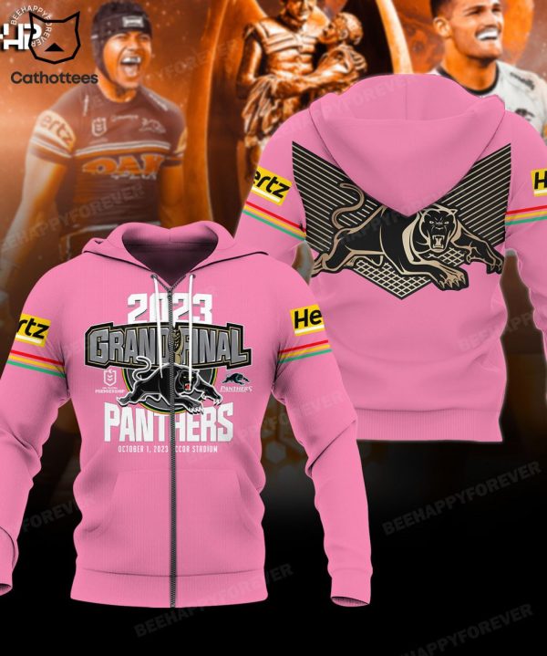 2023 Grand Final Panthers Mascot Design Pink 3D Hoodie