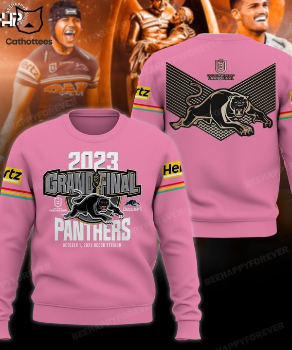 2023 Grand Final Panthers Mascot Design Pink 3D Hoodie