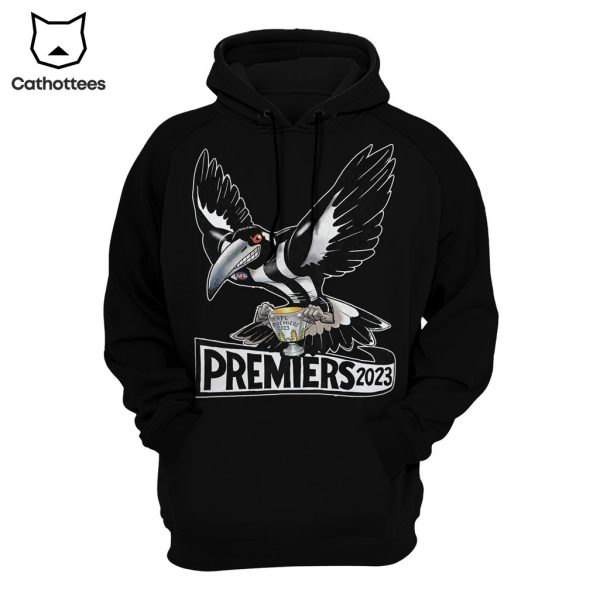 2023 Premiers Collingwood Magpies 2023 3D Hoodie