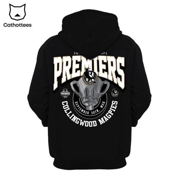 2023 Premiers Collingwood Magpies 2023 3D Hoodie