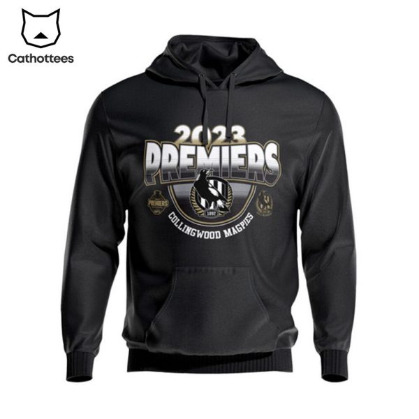 2023 Premiers Collingwood Magpies Mascot Design 3D Hoodie