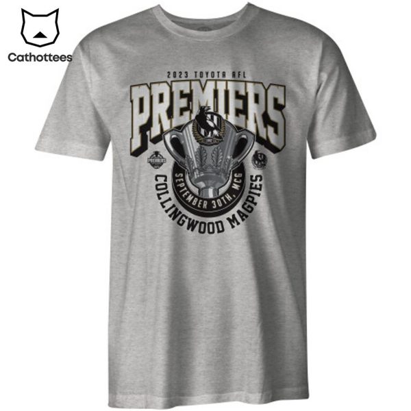 2023 Toyota AFL Premiers September 30th NCS Collingwood Magpies T-Shirt