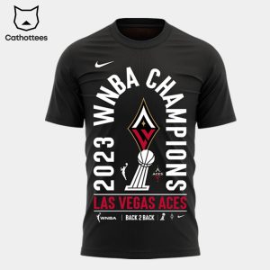 2023 WNBA Champions Las Vegas Aces 3D T-Shirt