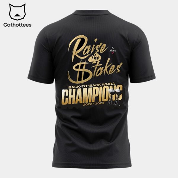 2023 WNBA Champions Las Vegas Aces 3D T-Shirt