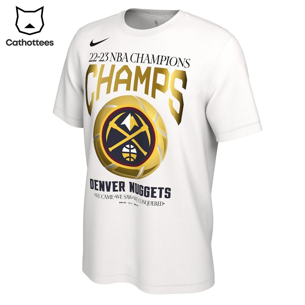 22-23 Champions Denver Nuggets Nike Logo Deisgn 3D T-Shirt