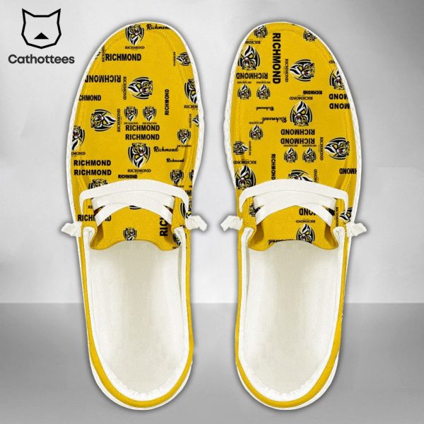 AFL Richmond Yellow Design New Hey Dude Shoes