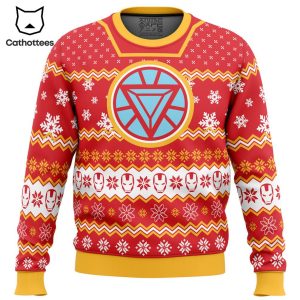 Arc Reactor Iron Man Ugly Christmas Sweater