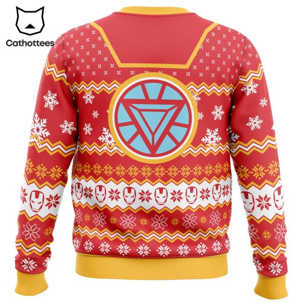 Arc Reactor Iron Man Ugly Christmas Sweater