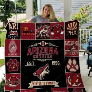 Arizona Coyotes Winter Is Coming Quilt Blanket