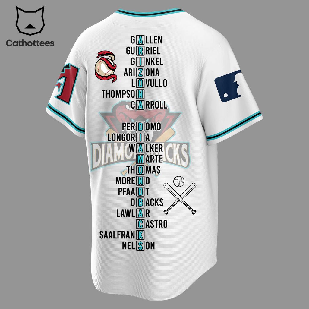 Arizona Diamondbacks National League Champions 2023 NLCS Logo Design Baseball Jersey