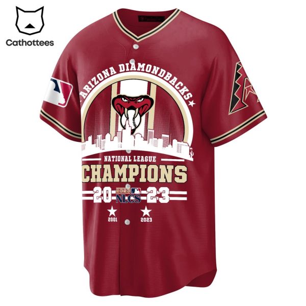 Arizona Diamondbacks National League Champions 2023 NLCS Logo Design Baseball Jersey