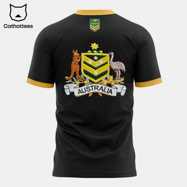 Australian Kangaroos Pacific Gallagher Black Design 3D T-Shirt