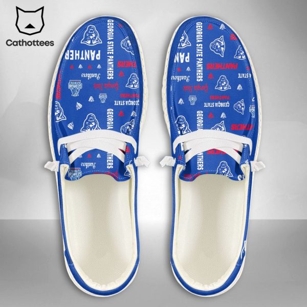 [AVAILABLE] NCAA Georgia State Panthers Custom Name Hey Dude Shoes