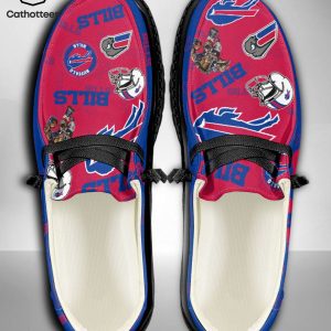 [AVAILABLE] NFL Buffalo Bills  Custom Name Hey Dude Shoes