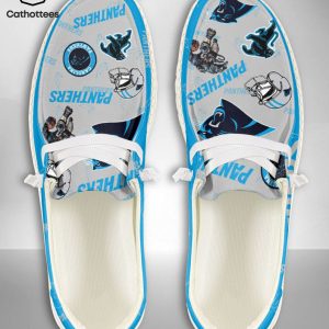 AVAILABLE NFL Carolina Panthers  Custom Name Hey Dude Shoes