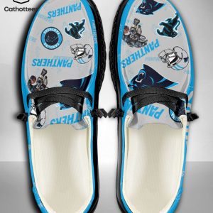 AVAILABLE NFL Carolina Panthers  Custom Name Hey Dude Shoes