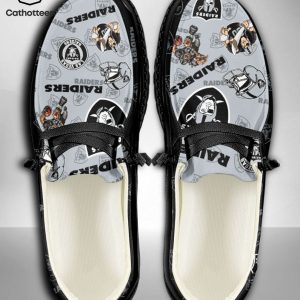 AVAILABLE NFL Las Vegas Raiders  Custom Name Hey Dude Shoes