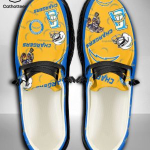 [AVAILABLE] NFL Los Angeles Chargers  Custom Name Hey Dude Shoes