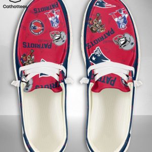 AVAILABLE NFL New England Patriots  Custom Name Hey Dude Shoes