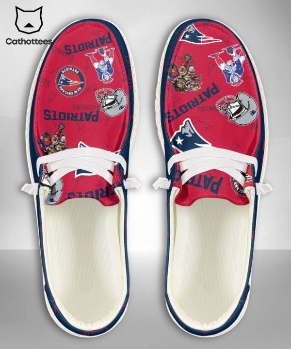 AVAILABLE NFL New England Patriots  Custom Name Hey Dude Shoes