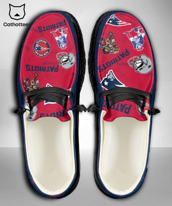 AVAILABLE NFL New England Patriots  Custom Name Hey Dude Shoes