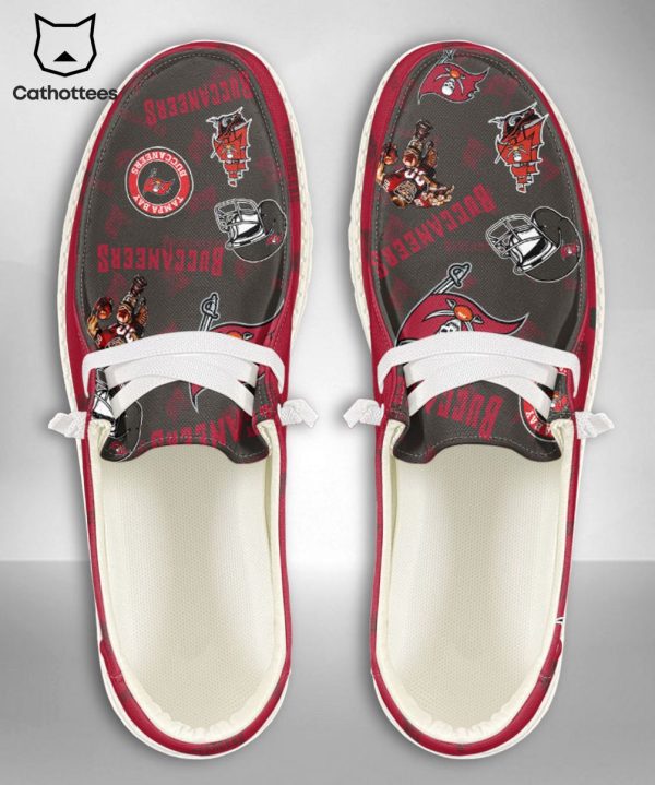 [AVAILABLE] NFL Tampa Bay Buccaneers Custom Name Hey Dude Shoes