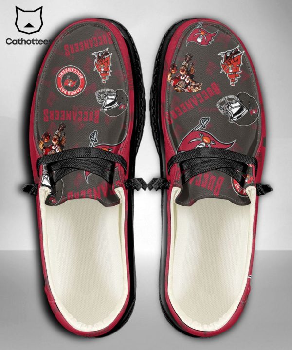 [AVAILABLE] NFL Tampa Bay Buccaneers Custom Name Hey Dude Shoes