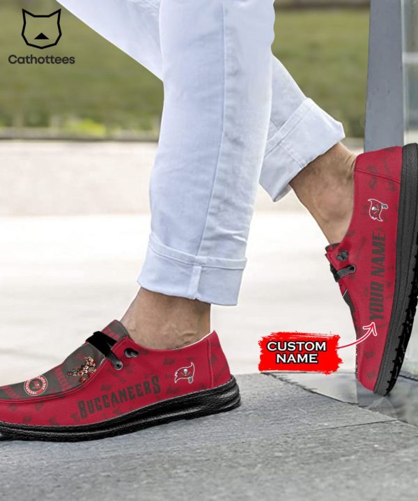 [AVAILABLE] NFL Tampa Bay Buccaneers Custom Name Hey Dude Shoes