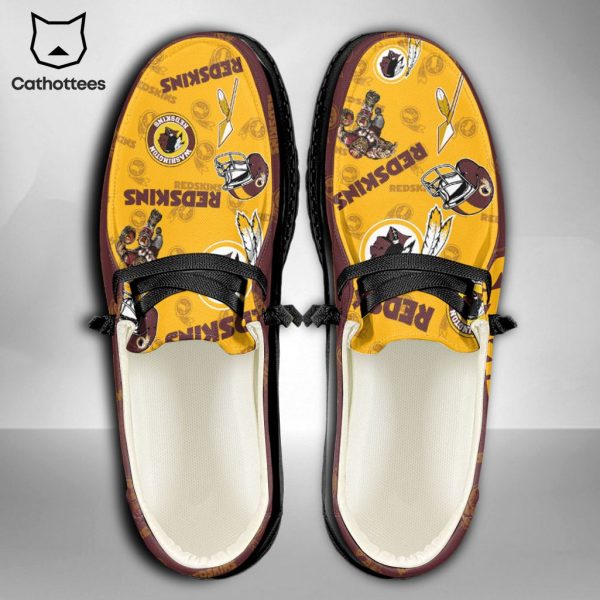 [AVAILABLE] NFL Washington Redskins Custom Name Hey Dude Shoes