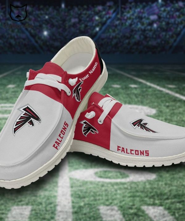 AVAILABLE Personalized NFL Atlanta Falcons Logo Design Hey Dude Shoes