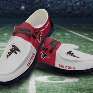 AVAILABLE Personalized NFL Atlanta Falcons Logo Design Hey Dude Shoes