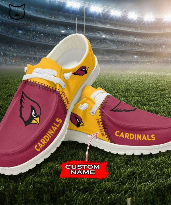 AVAILABLE Personalized NFL Cardinals Mascot Design Hey Dude Shoes