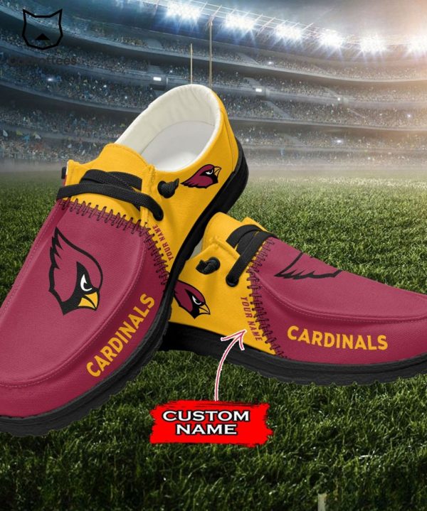 AVAILABLE Personalized NFL Cardinals Mascot Design Hey Dude Shoes