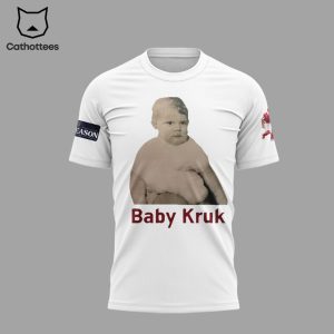 Baby Kruk Postseason Phillies White Design 3D T-Shirt