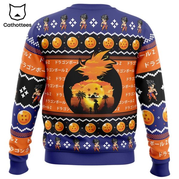 Beautiful Sunset Dragon Ball Z Ugly Christmas Sweater