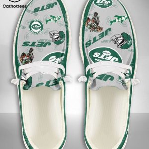 BEST NFL New York Jets  Custom Name Hey Dude Shoes