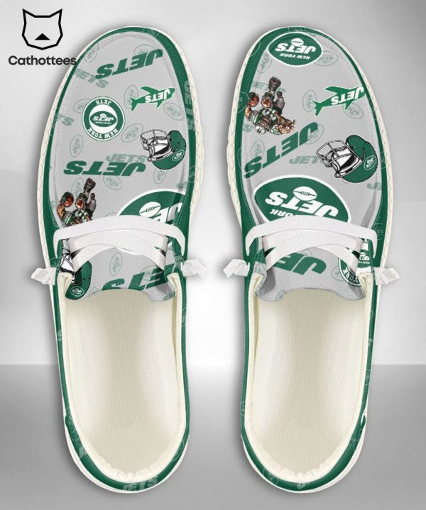 BEST NFL New York Jets  Custom Name Hey Dude Shoes