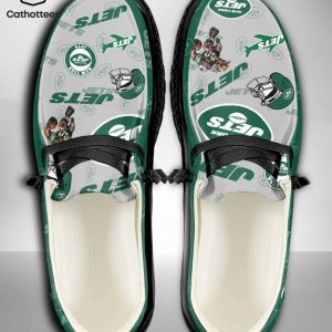 BEST NFL New York Jets  Custom Name Hey Dude Shoes