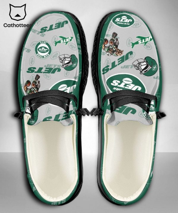 BEST NFL New York Jets  Custom Name Hey Dude Shoes