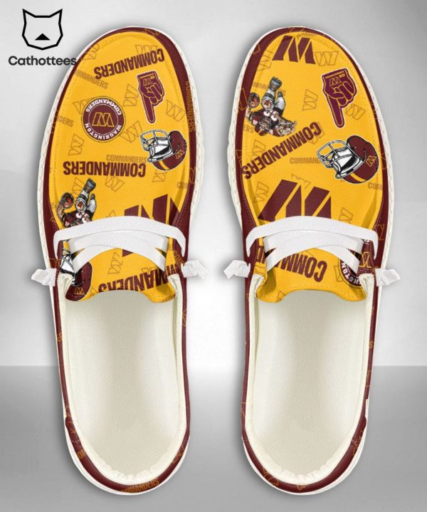 BEST NFL Washington Commanders Custom Name Hey Dude Shoes