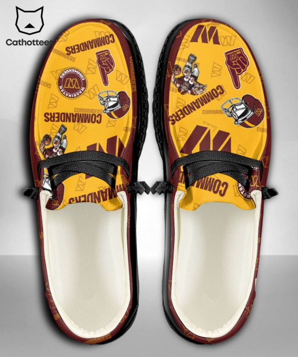 BEST NFL Washington Commanders Custom Name Hey Dude Shoes