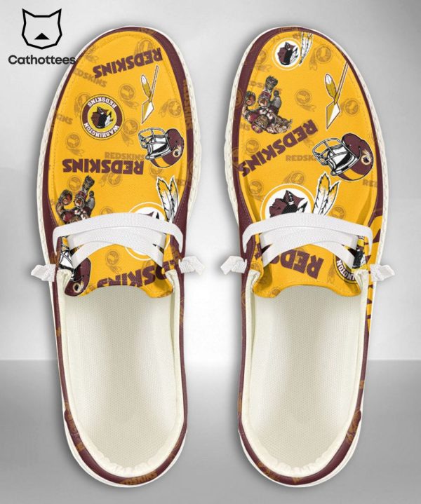 BEST NFL Washington Redskins Custom Name Hey Dude Shoes