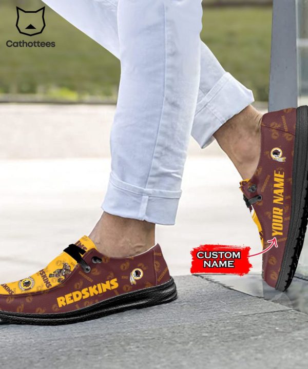 BEST NFL Washington Redskins Custom Name Hey Dude Shoes