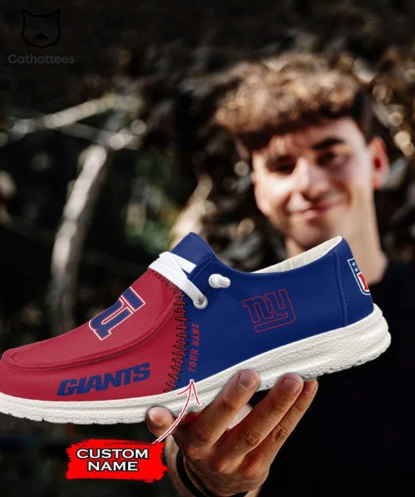 BEST Personalized NFL New York Giants Logo Design Hey Dude Shoes