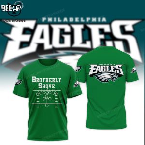 Brotherly Shove Philadelphia Eagles Mascot Design 3D Hoodie