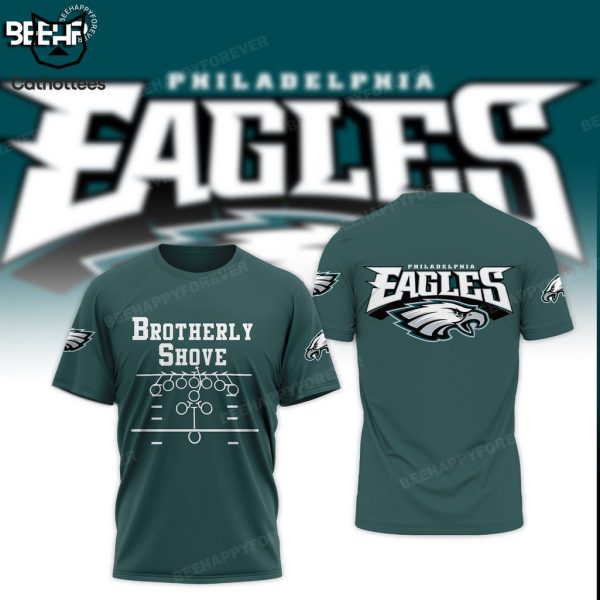 Brotherly Shove Philadelphia Eagles Mascot Design 3D Hoodie